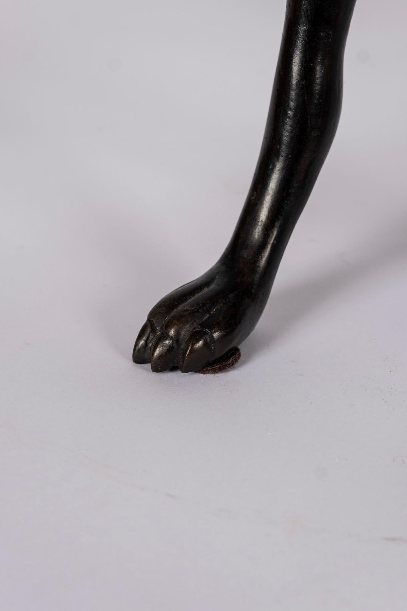 Patinated Brass Italian Greyhounds 8