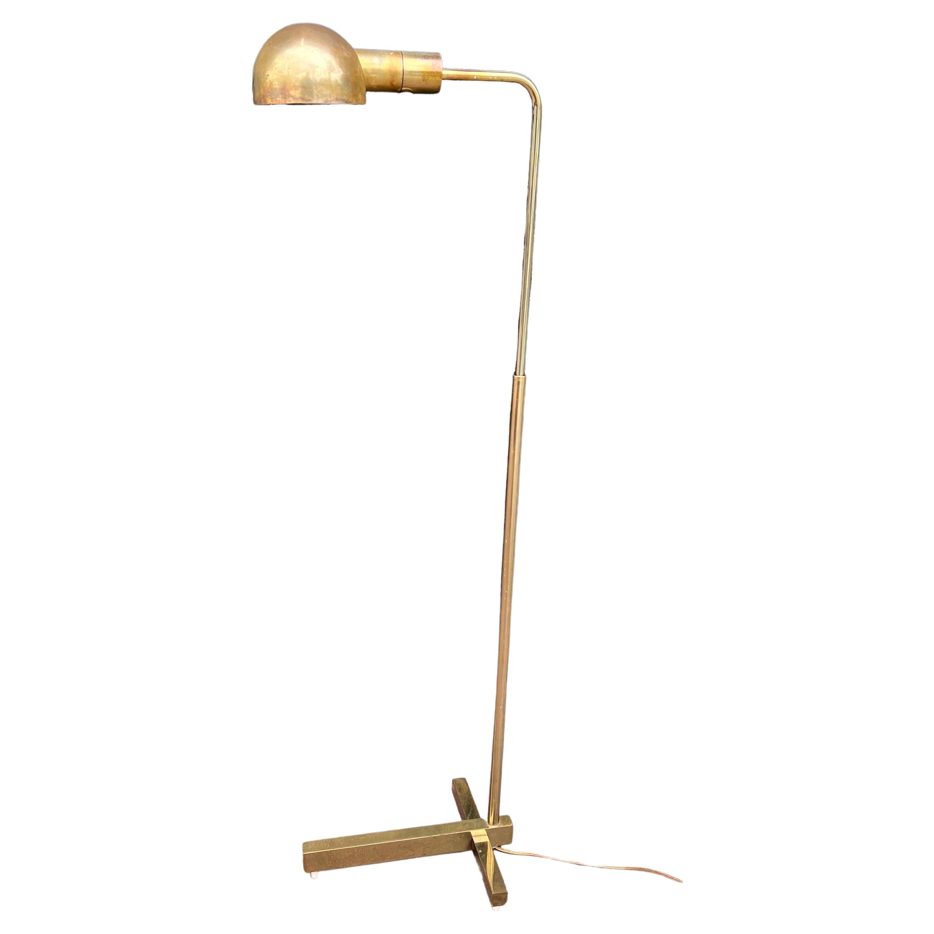 Patinated Brass Multidirectional Floor Lamp by Casella Lighting