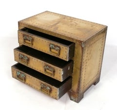 Patinated Brass Nightstand or Chest by Sarreid