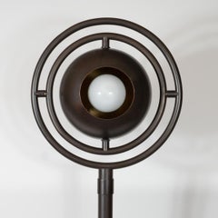 Patinated Brass Space Age Orbital Floor Lamp
