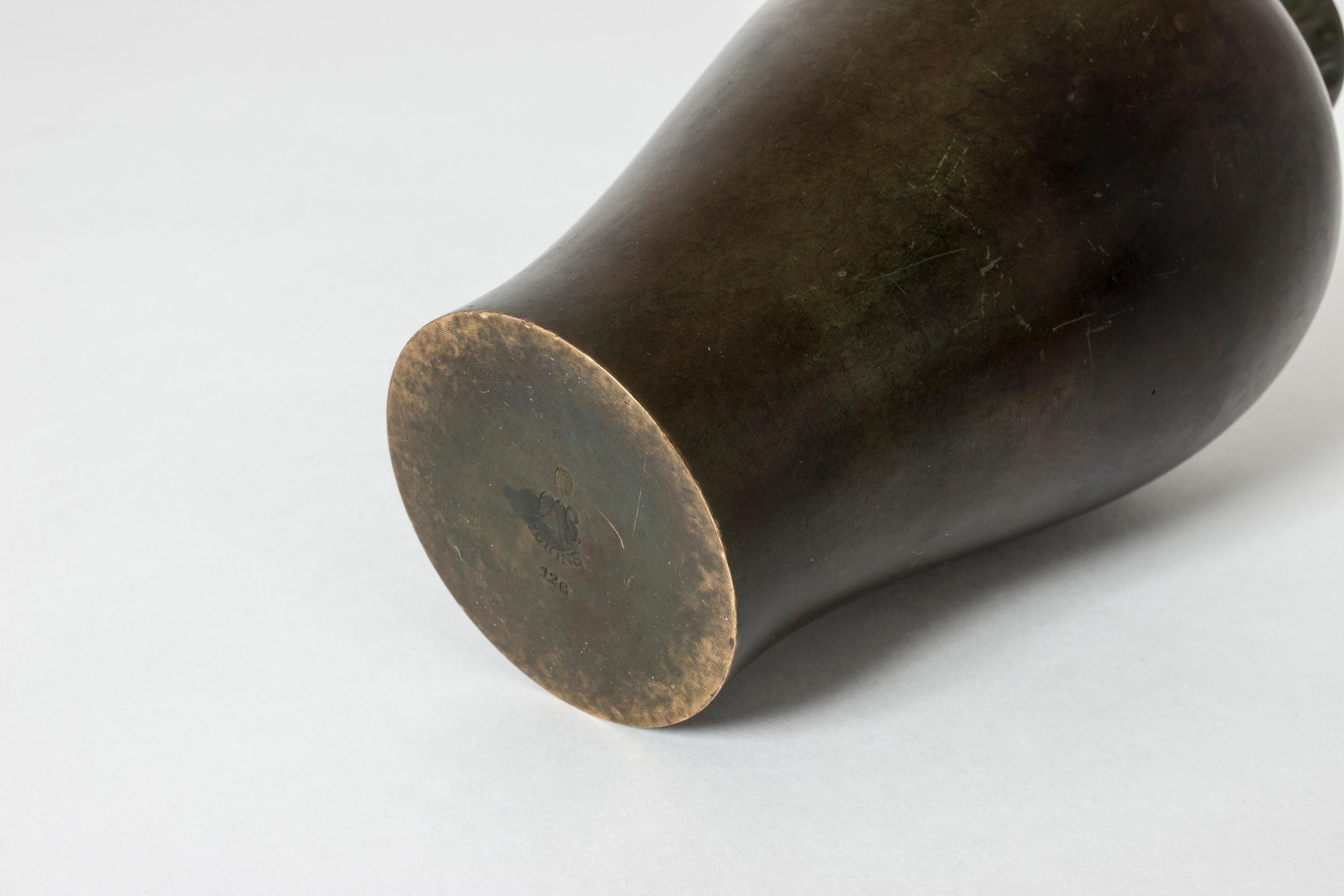Mid-20th Century Patinated Bronze 1930s Vase from GAB
