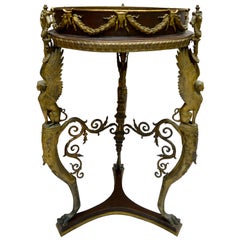 Jardiniere aus patinierter Bronze und Metall nach der Pompeji-Periode Römische Antiquität