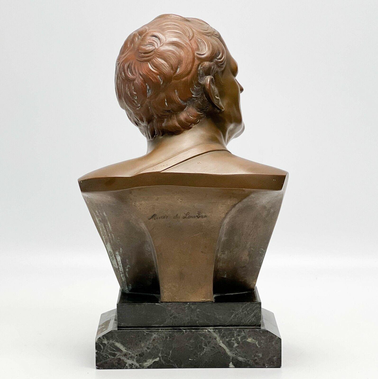 Patinated Bronze Bust of a Man Likely Historical Figure, 19th Century In Good Condition In Gardena, CA