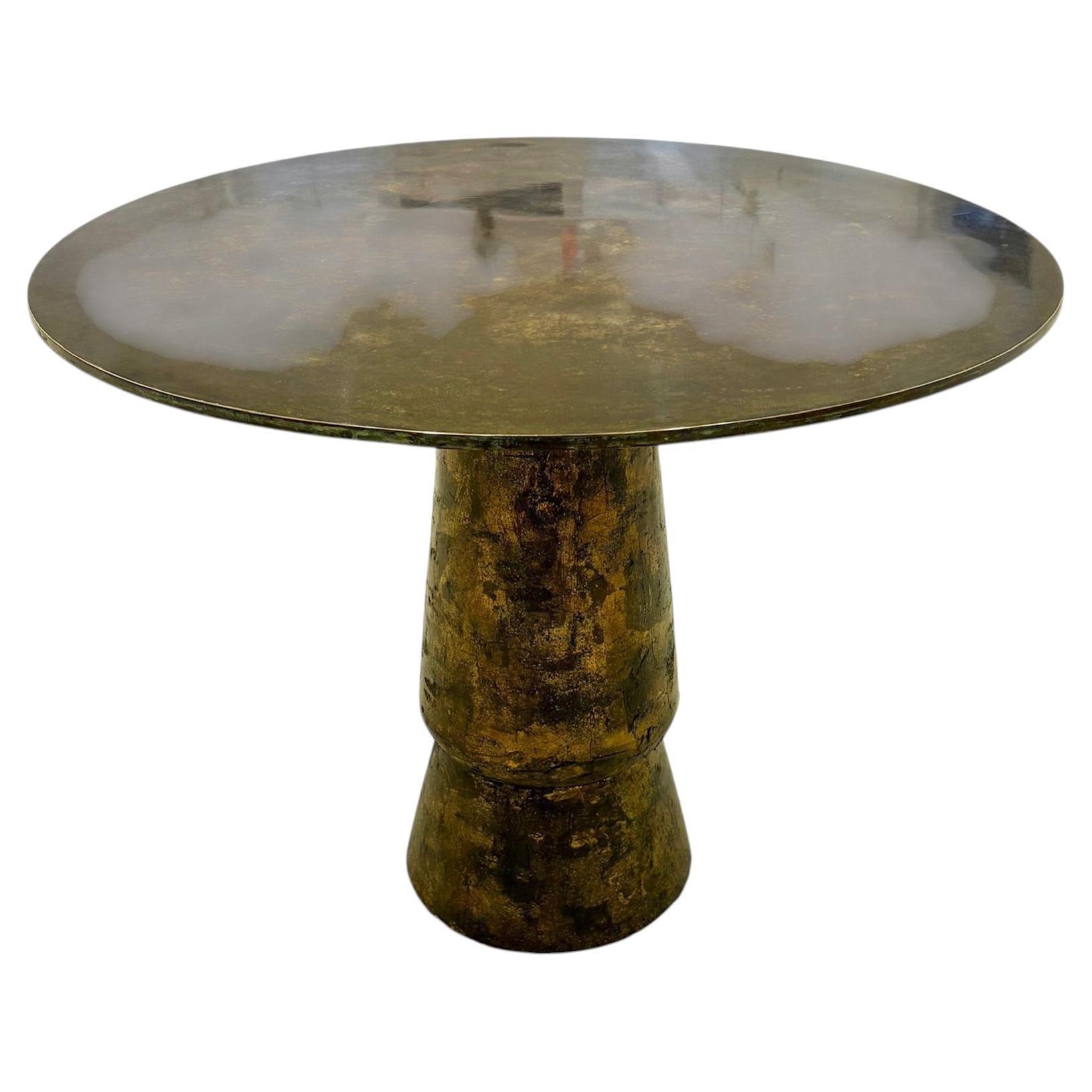 Patinated Bronze Center Table by SW Studios