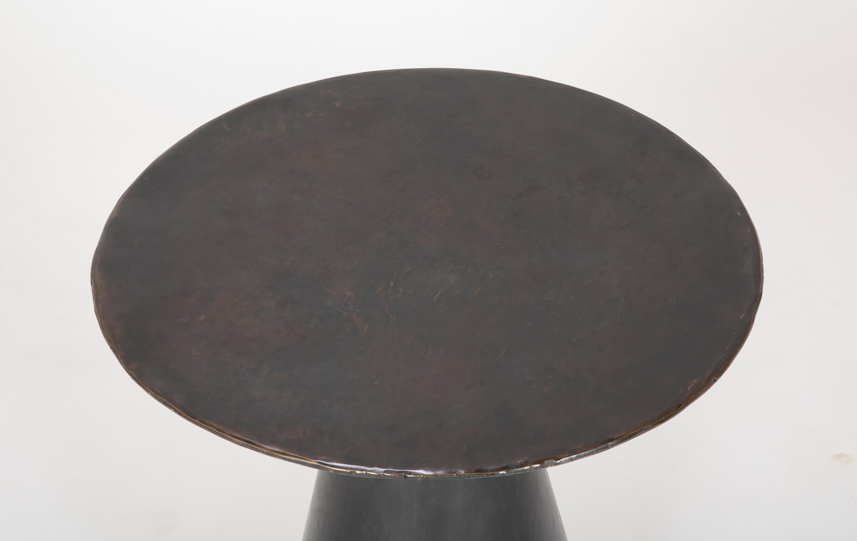 Patinated Bronze Conical side Tables Sold Individually 4