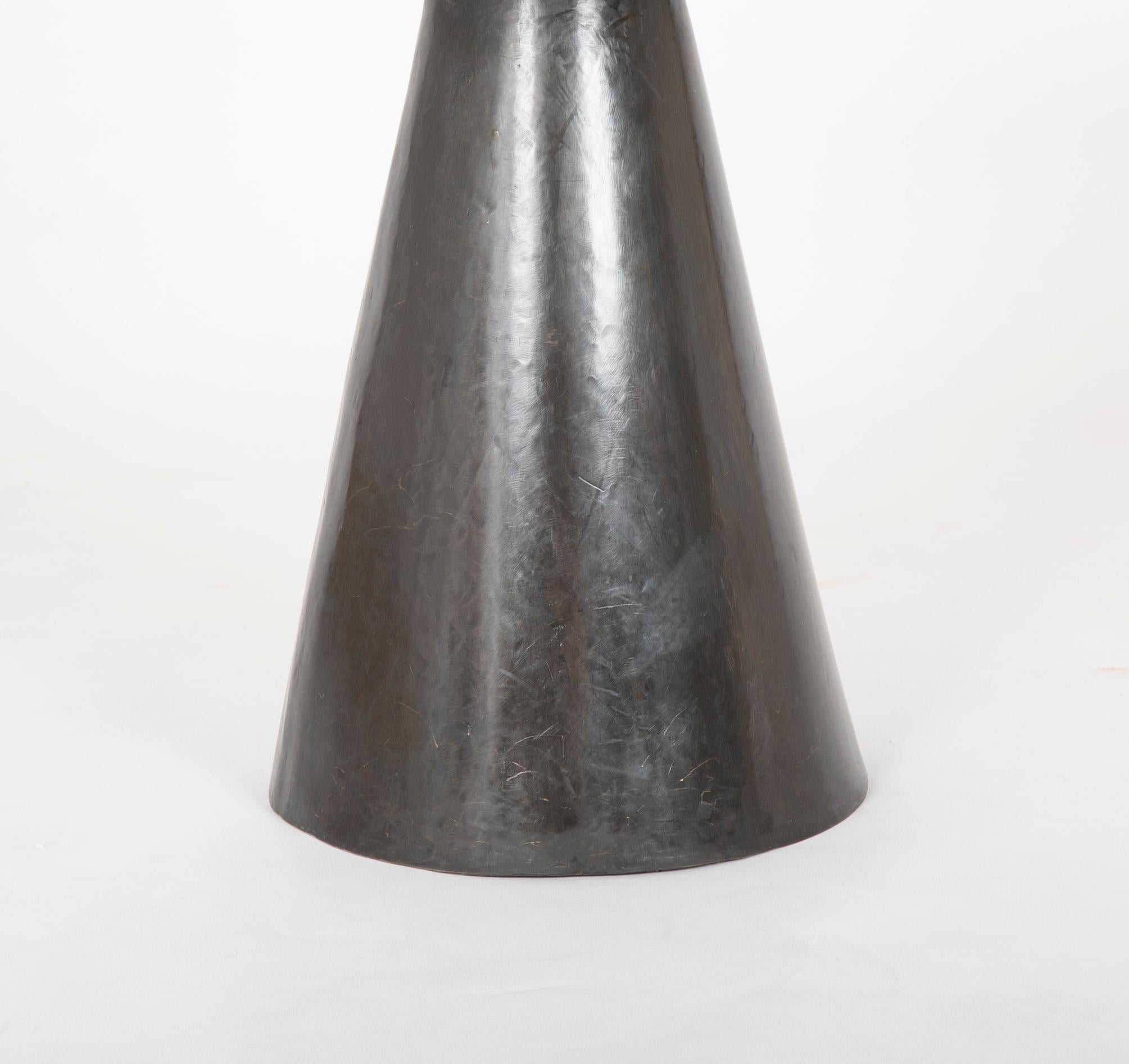 Patinated Bronze Conical side Tables Sold Individually 7