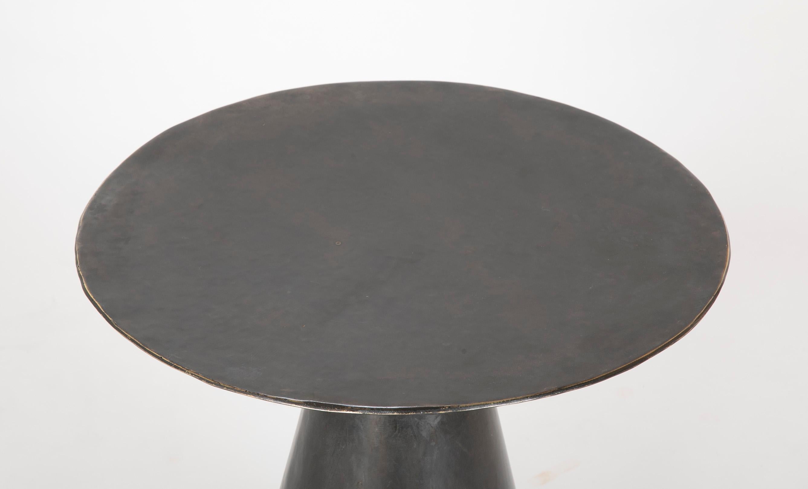 Patinated Bronze Conical side Tables Sold Individually 8