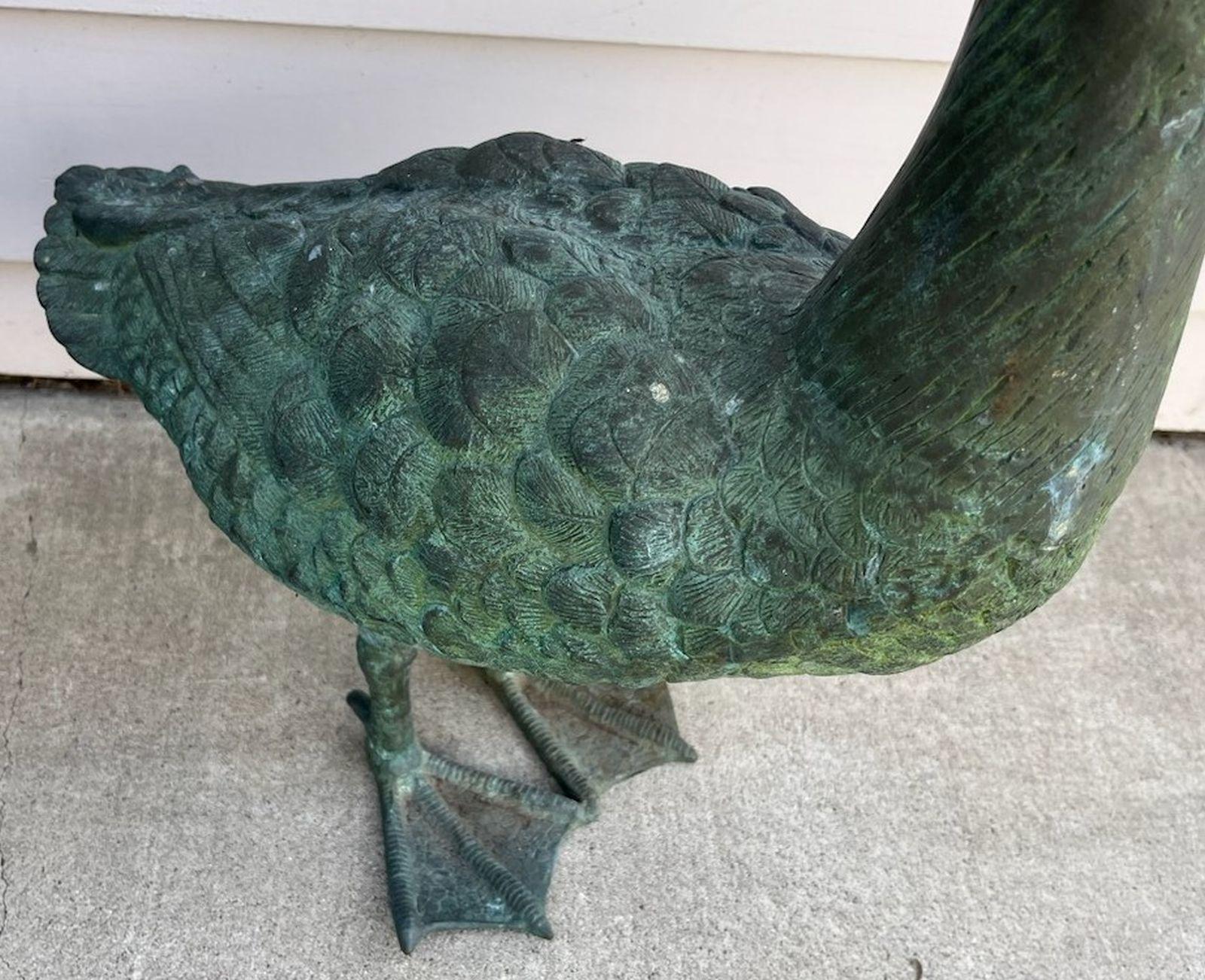 Patinated Bronze Ducks - Pair In Good Condition In Los Angeles, CA