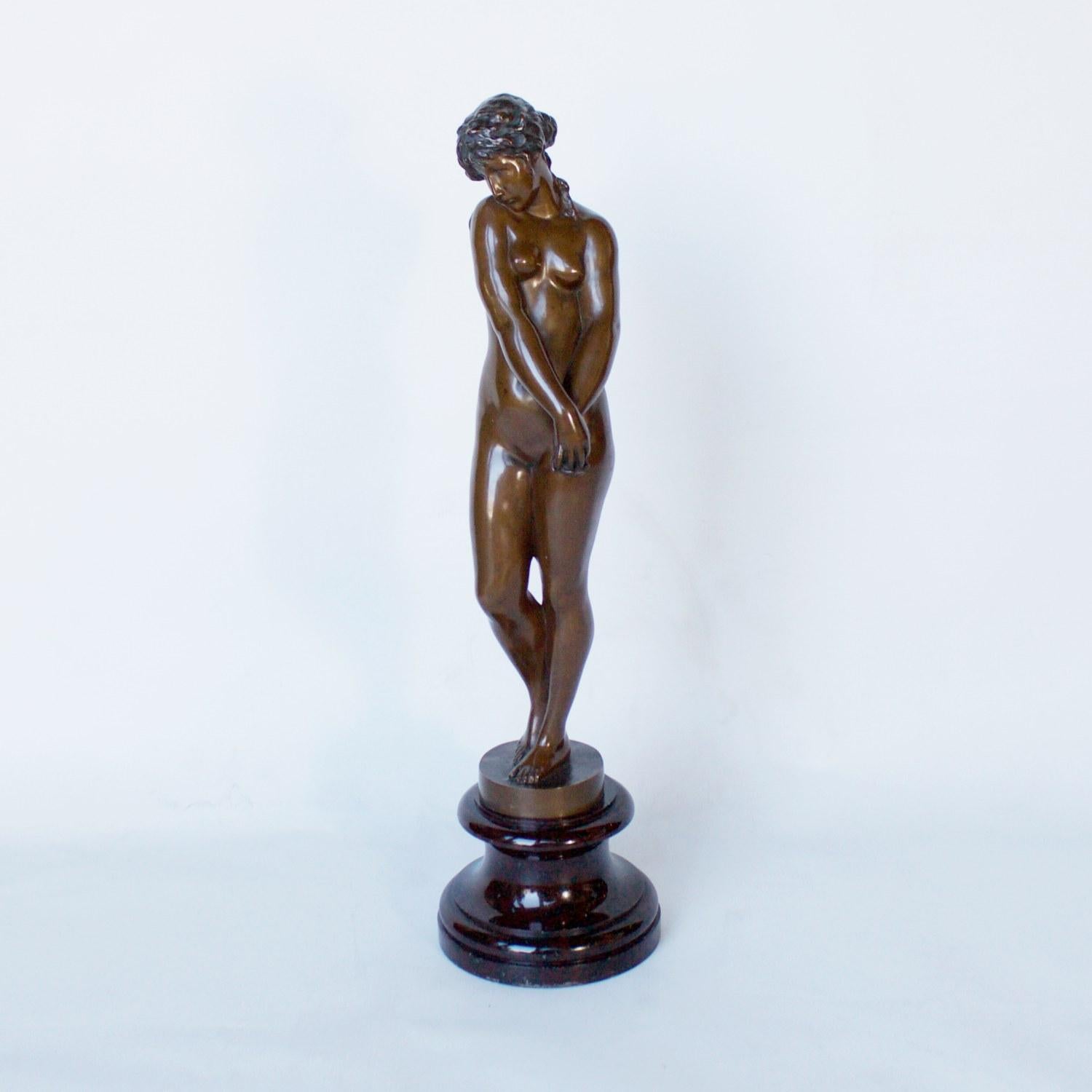 Patinated Bronze Figure of a Winged Nymph by Gustav Heinrich Eberlein circa 1900 9