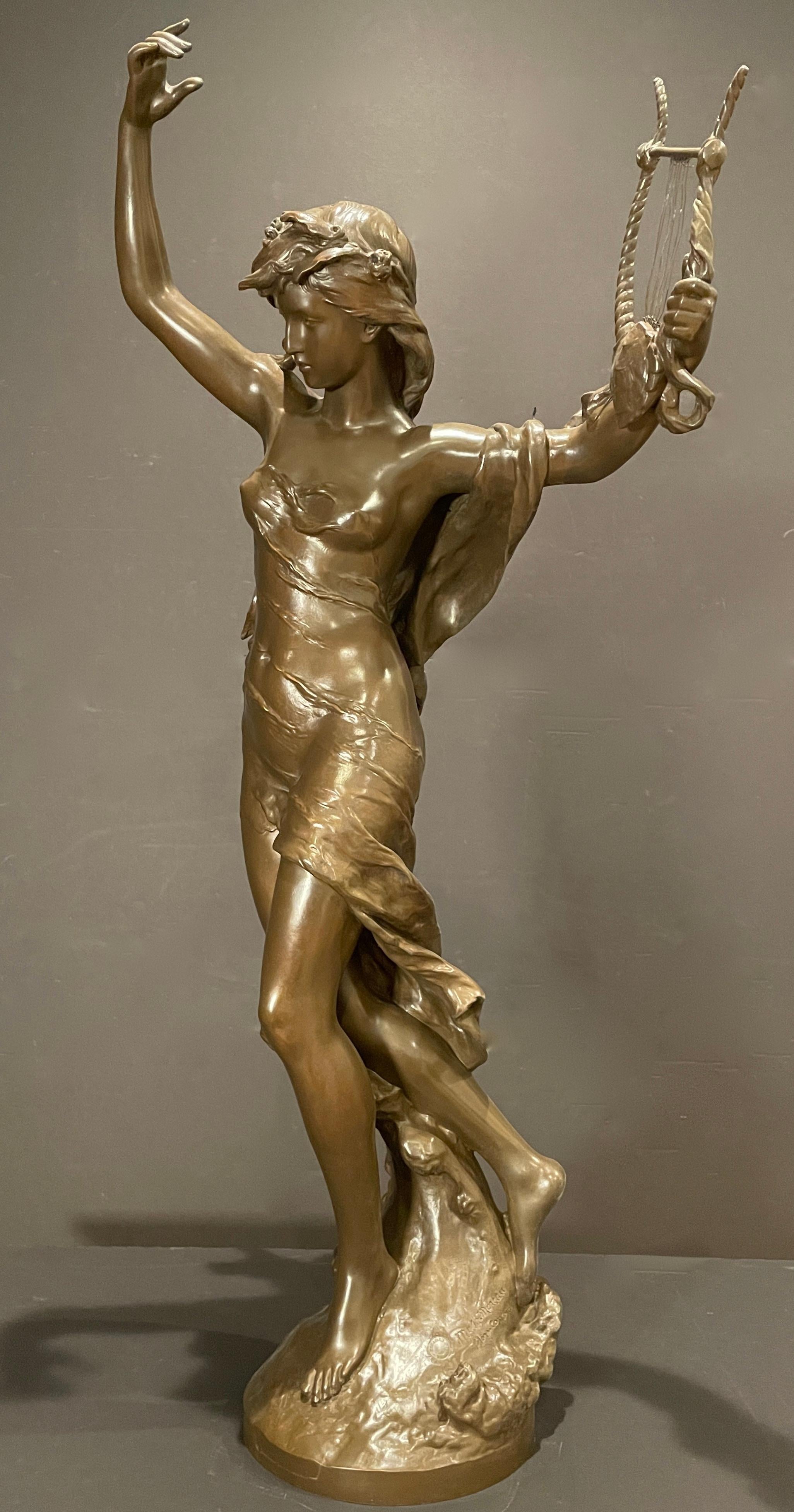 Patinated Bronze Figure of 