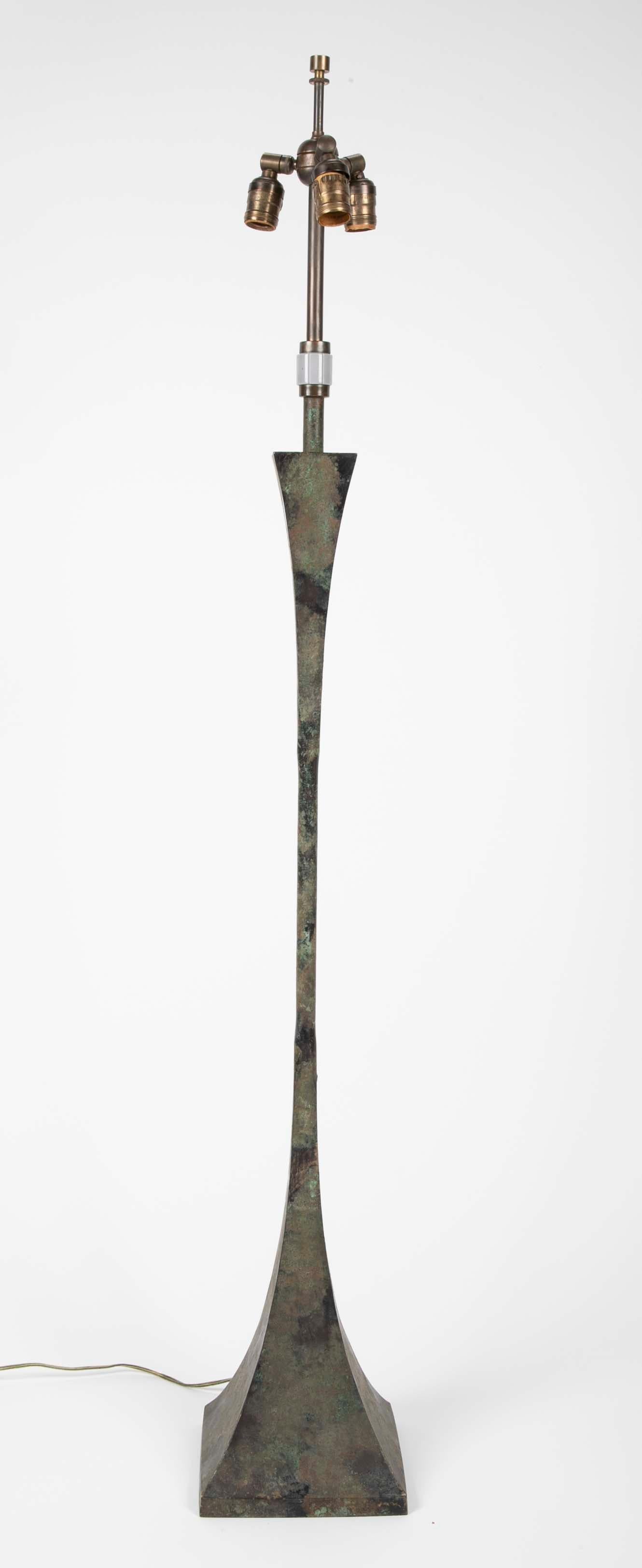Late 20th Century Patinated Bronze for Lamp by Stuart Ross James for Hansen