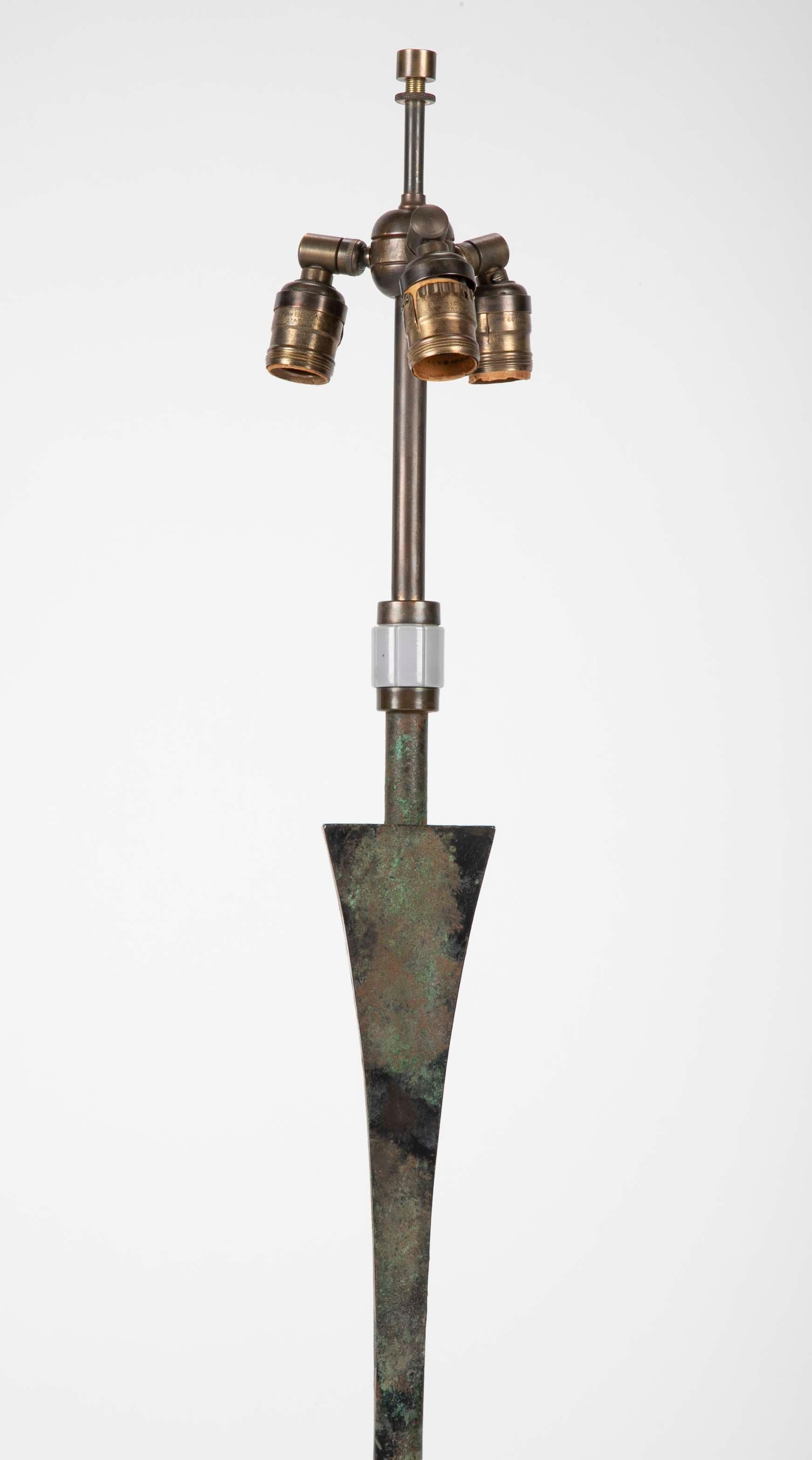 Patinated Bronze for Lamp by Stuart Ross James for Hansen 2