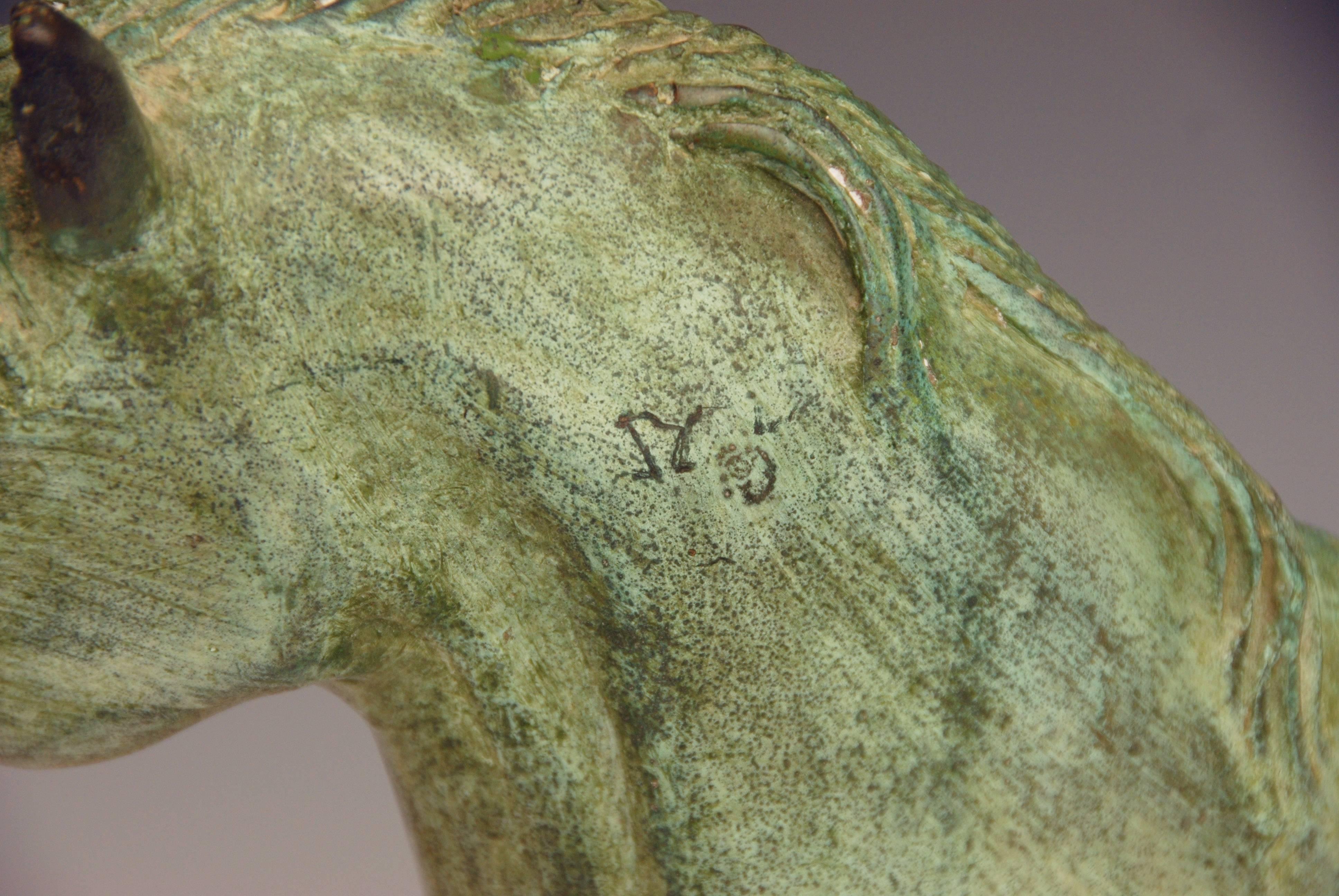 Patinated Bronze Horse In Good Condition For Sale In Brighton, GB