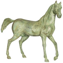 Patinated Bronze Horse