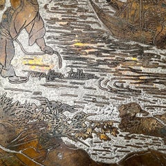 Patinated Bronze Laverne Coffee Table