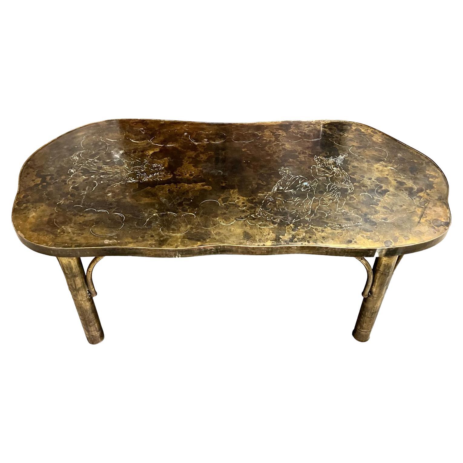 Patinated Bronze La Verne Table