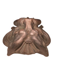 Patinated Bronze Lion Head Door Knocker