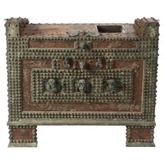 Patinated-Bronze Model of a Safe, after the Antique, 20th Century