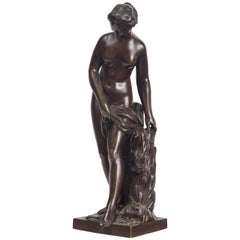 Patinated Bronze Nude of a Goddess