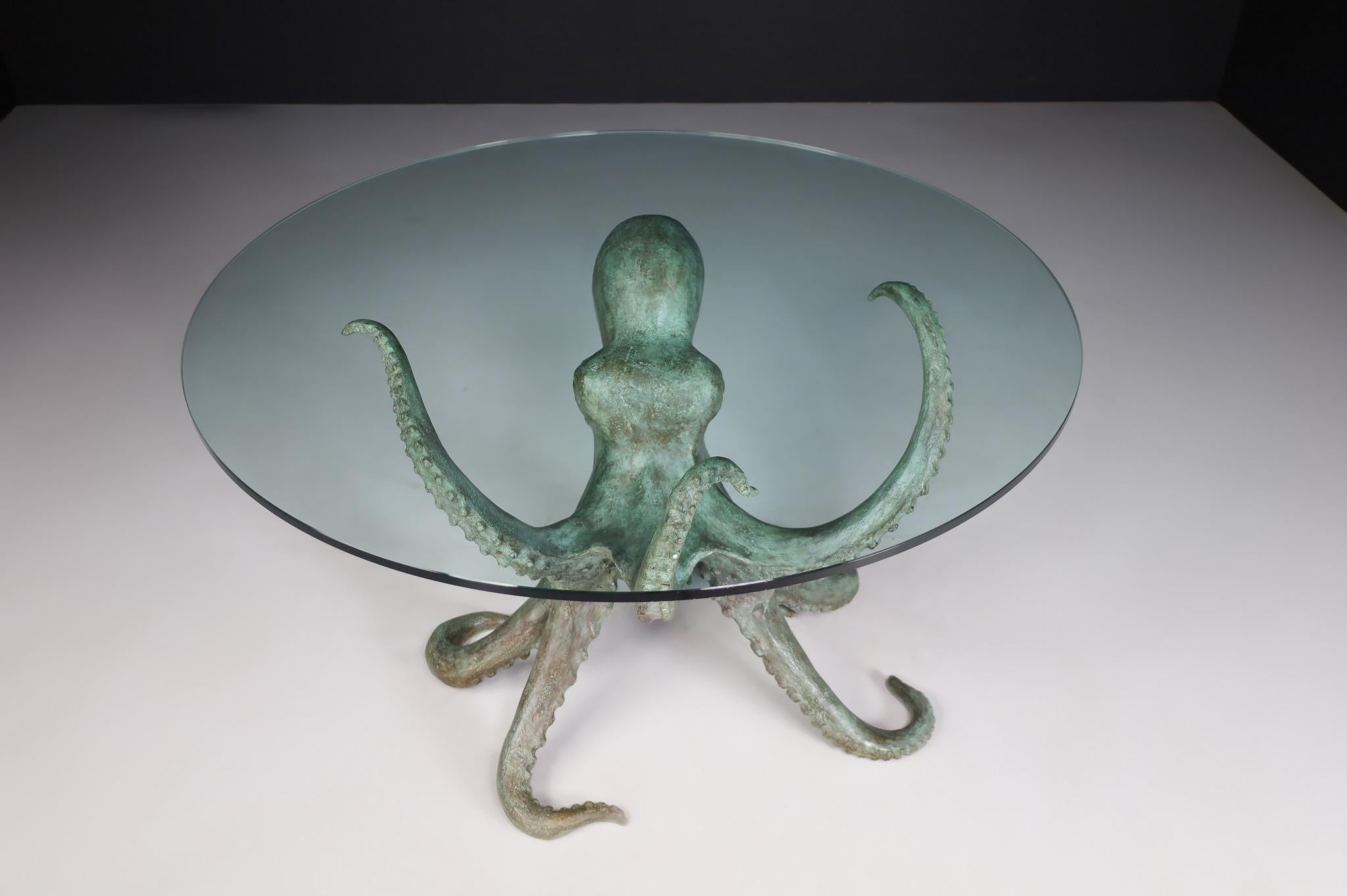 octopus glass table