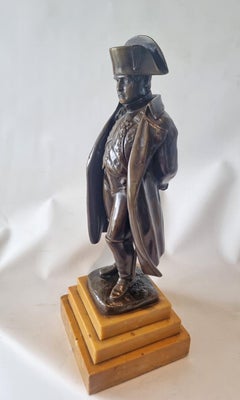 Patinated Bronze Of Napoleon on Sienna Marble base by Jean-Jacques Pradier
