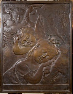 Patinated Bronze Plaque