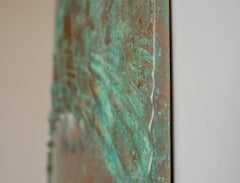 Sculpture murale en bronze patiné Kelvinism par David Tragen
