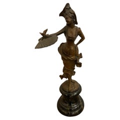 Patinated Bronze Rococo Style Sculpture