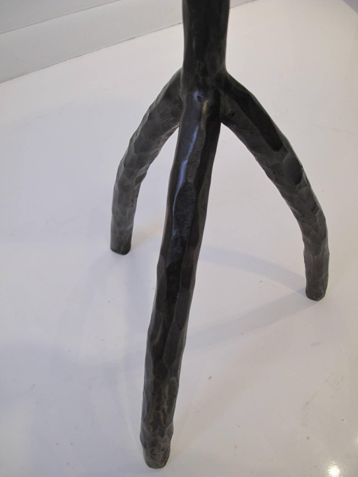 American Patinated Bronze Sculptural Cocktail Table in the Liaigre Style