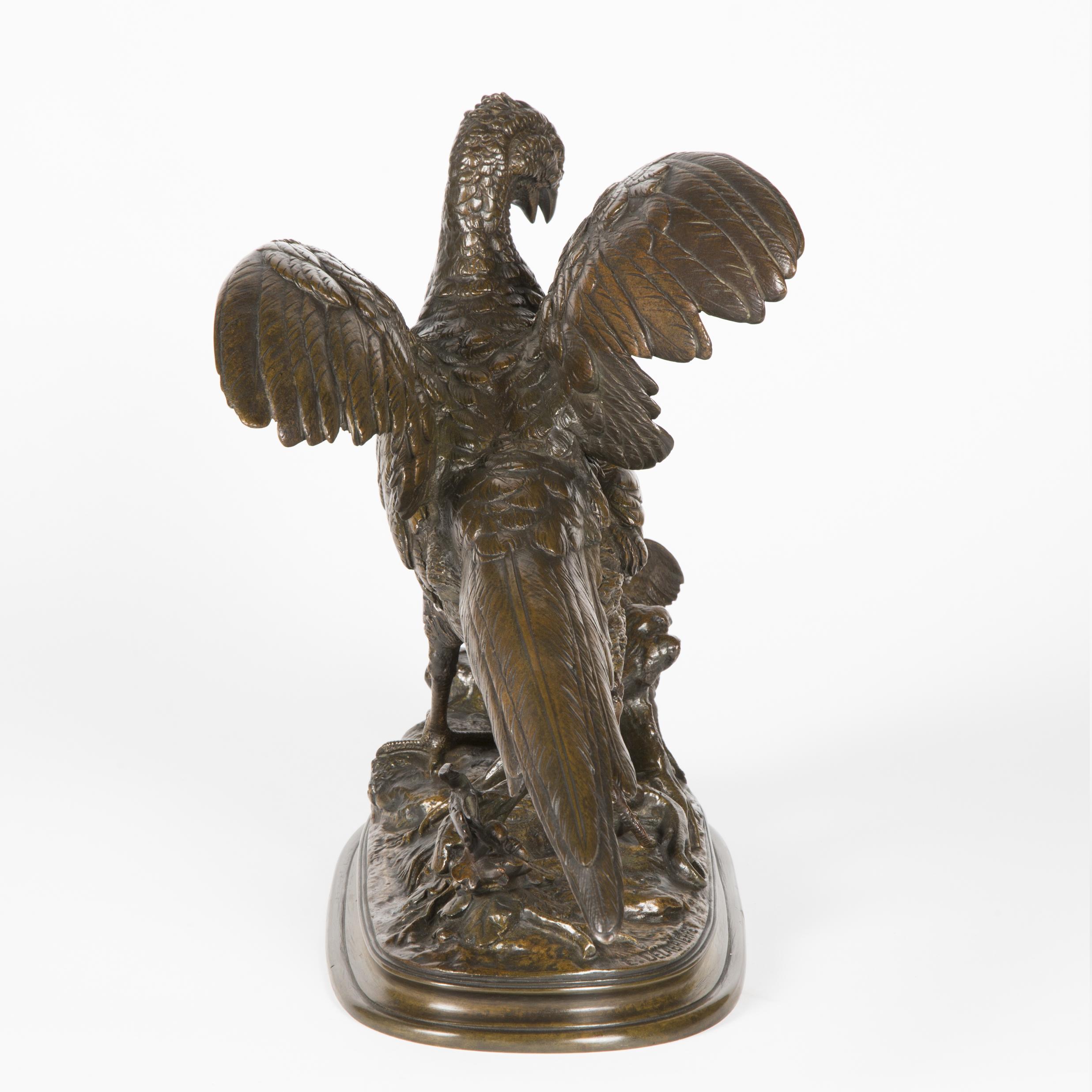 XIX secolo Scultura in bronzo patinato di Edouard Delabrierre, periodo Napoleone III. in vendita
