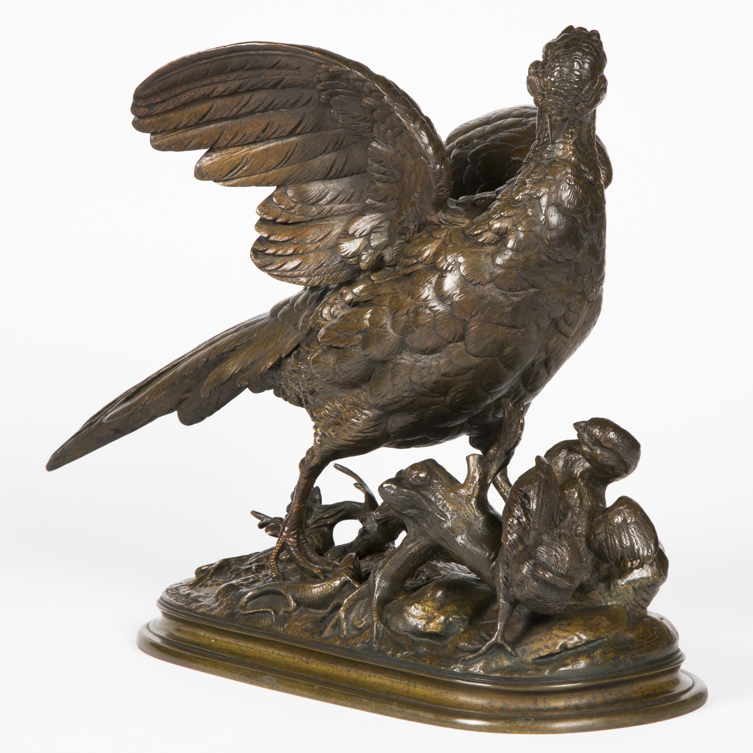 Bronzo Scultura in bronzo patinato di Edouard Delabrierre, periodo Napoleone III. in vendita