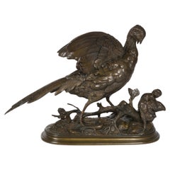 Patinated bronze sculpture by Edouard Delabrierre, Napoleon III period.