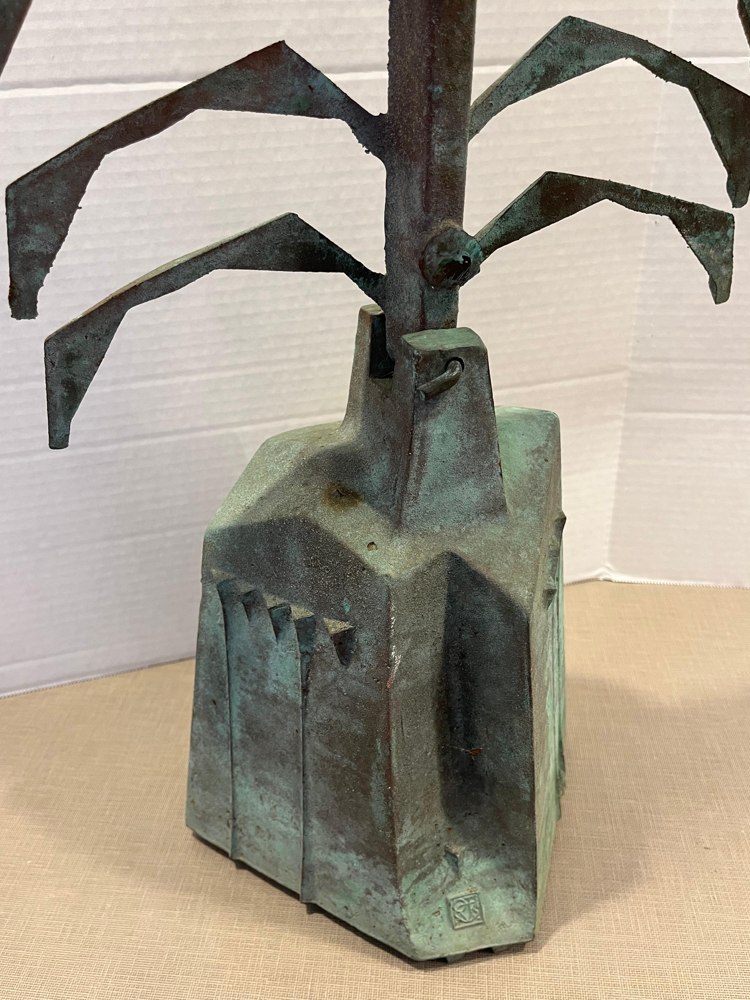 Patinated Bronze Sculpture by Paolo Scoleri In Good Condition For Sale In Chicago, IL
