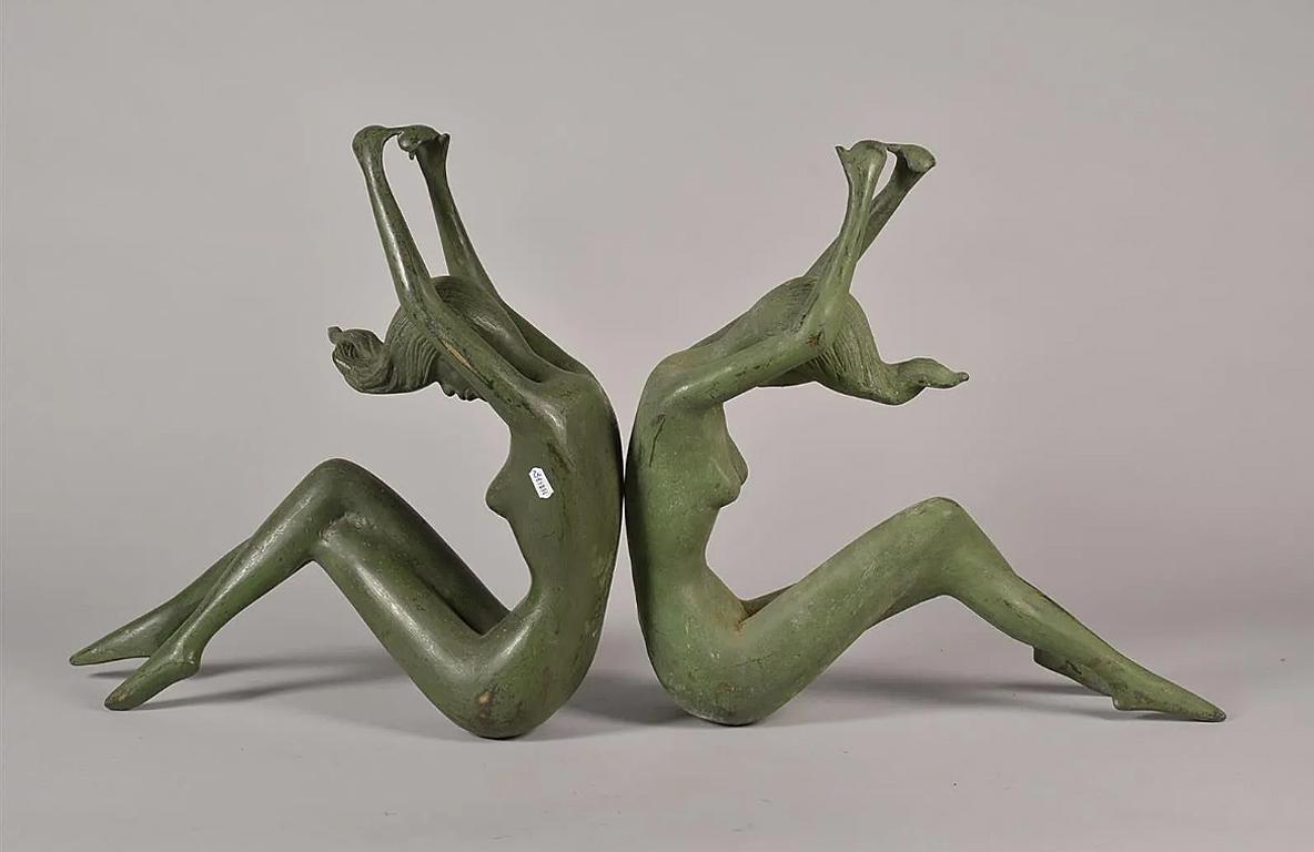 Patinated Bronze Sculpture, circa 1970, Creator to Identify For Sale 5