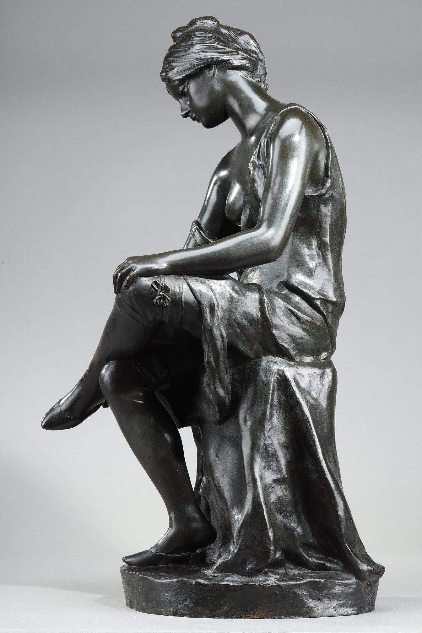 Early 20th Century Patinated bronze sculpture, 