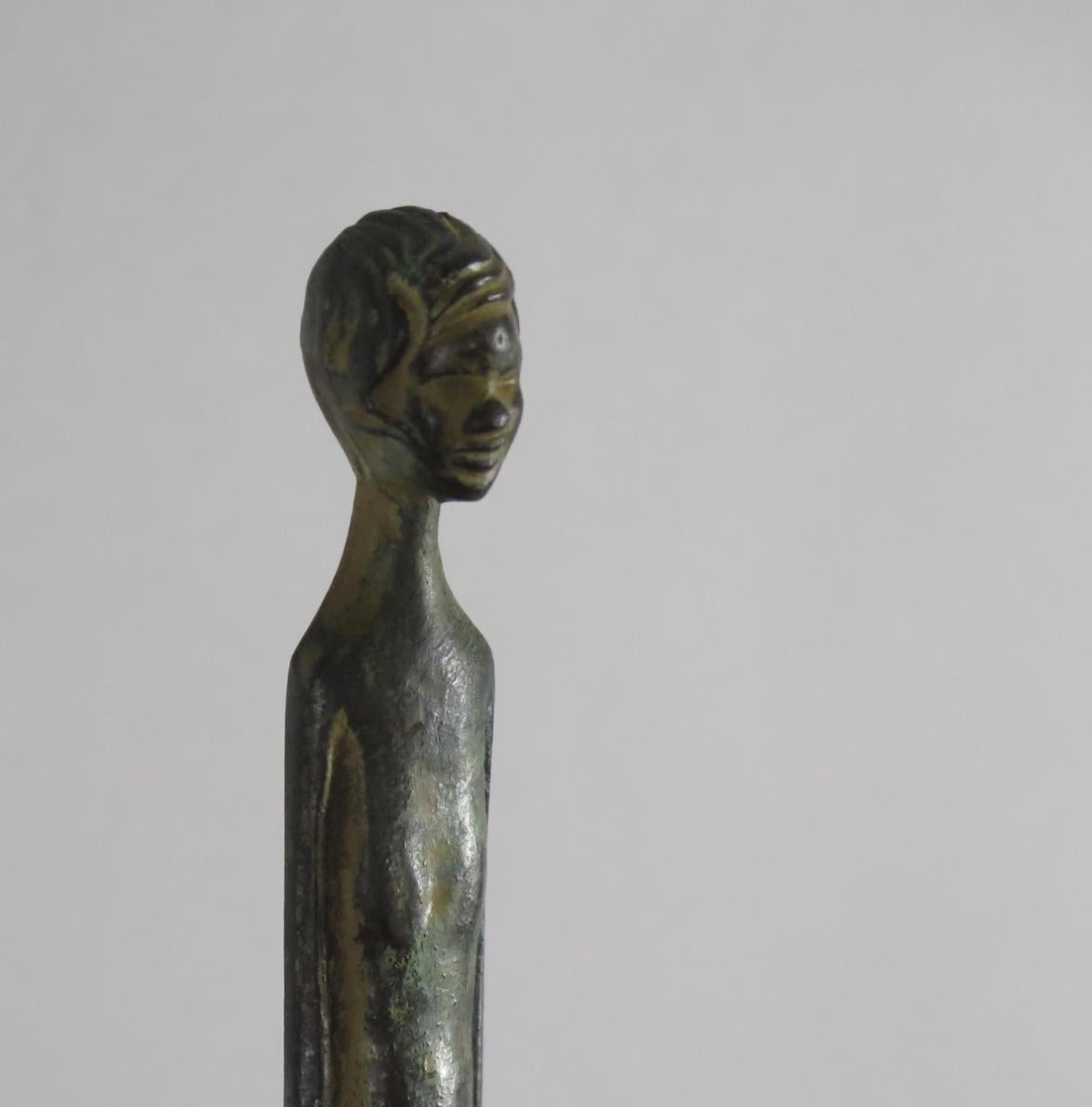 Escultura de bronce patinado de un joven, Italia en Bueno estado para la venta en Washington, DC