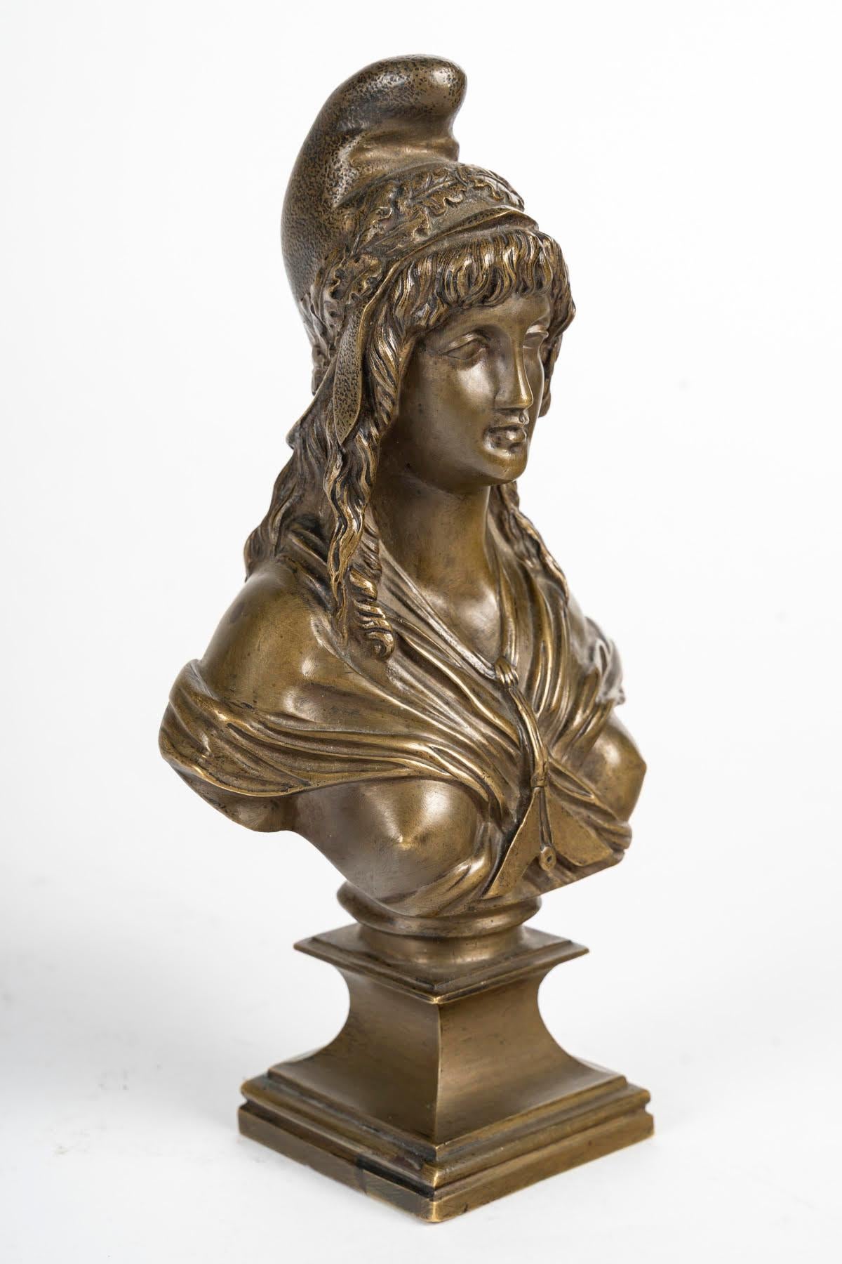Art Nouveau Patinated Bronze Sculpture of Marianne, Early 20th Century. For Sale