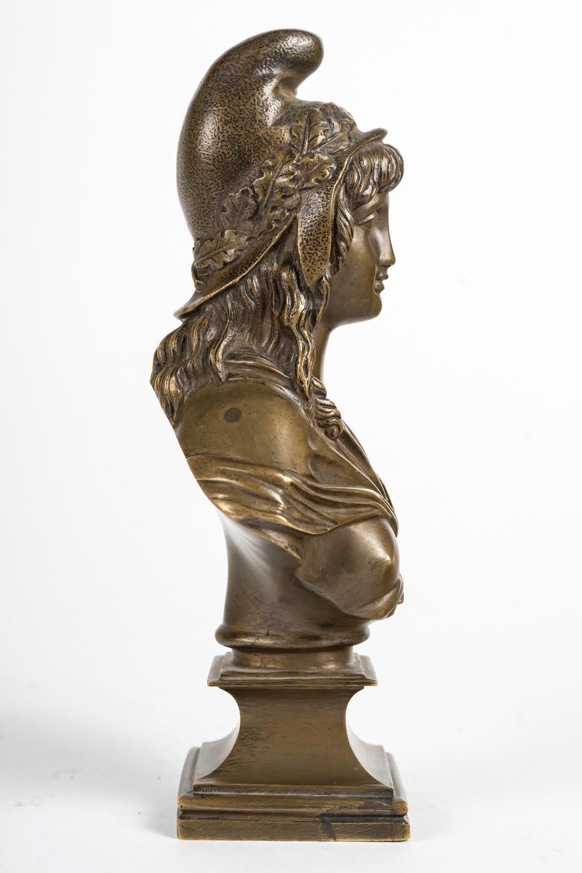 French Patinated Bronze Sculpture of Marianne, Early 20th Century. For Sale