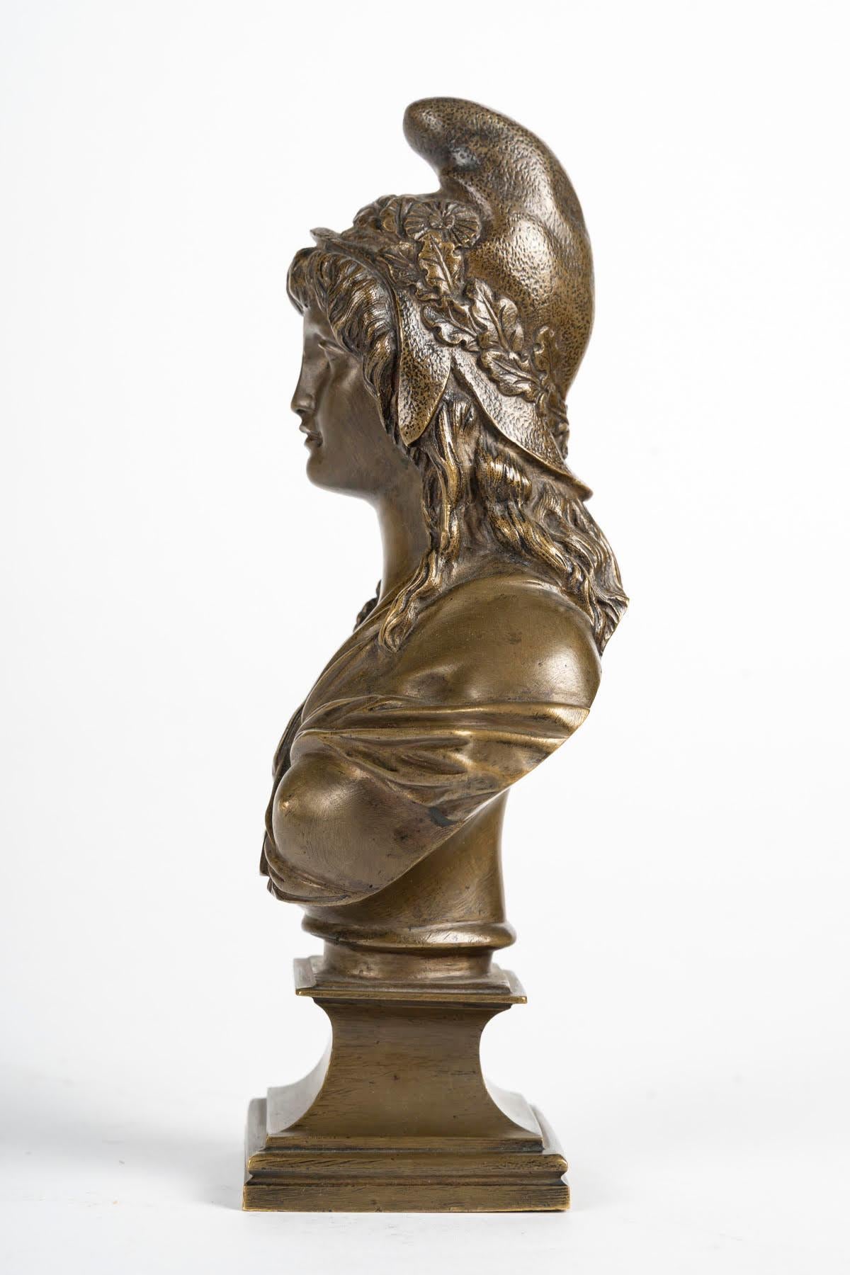 Patinated Bronze Sculpture of Marianne, Early 20th Century. For Sale 1