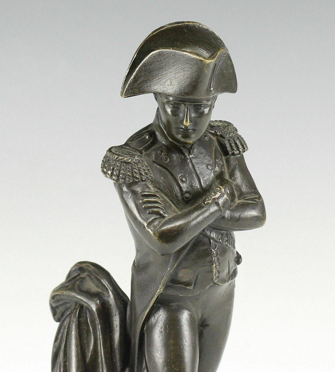 Patinated Bronze Sculpture of Napoleon by Guillemin, Emile H.  In Excellent Condition For Sale In Gardena, CA