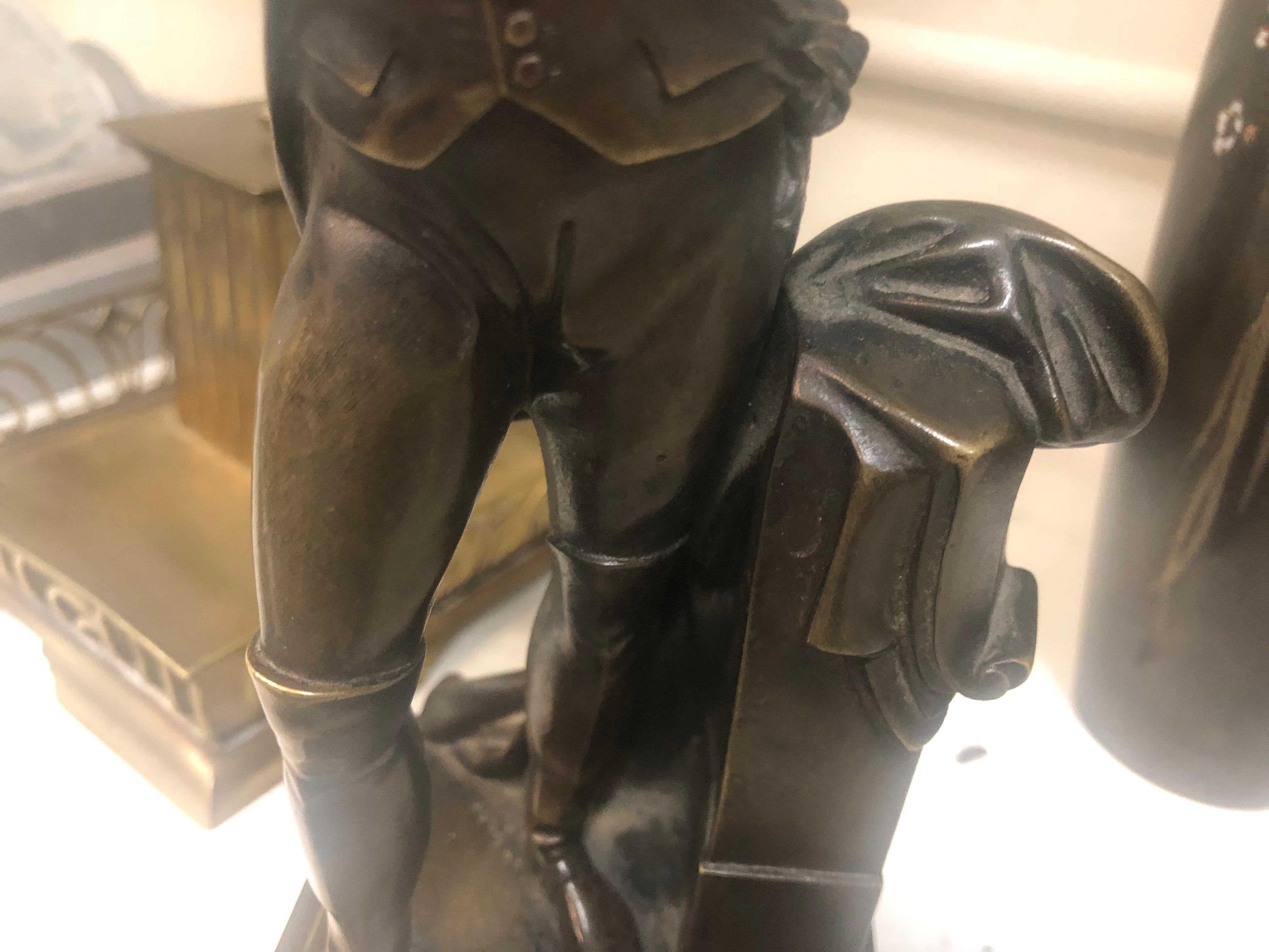 Patinated Bronze Sculpture of Napoleon In Good Condition For Sale In West Palm Beach, FL