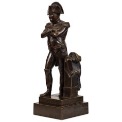 Antique Patinated Bronze Sculpture of Napoleon