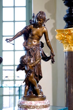 Sculpture « Psyché et amour » signée par Jean Bulio