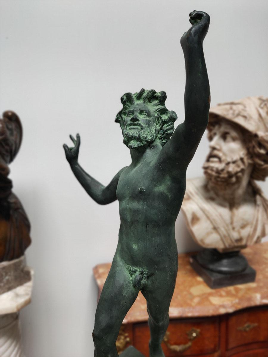 dancing faun bronze for sale