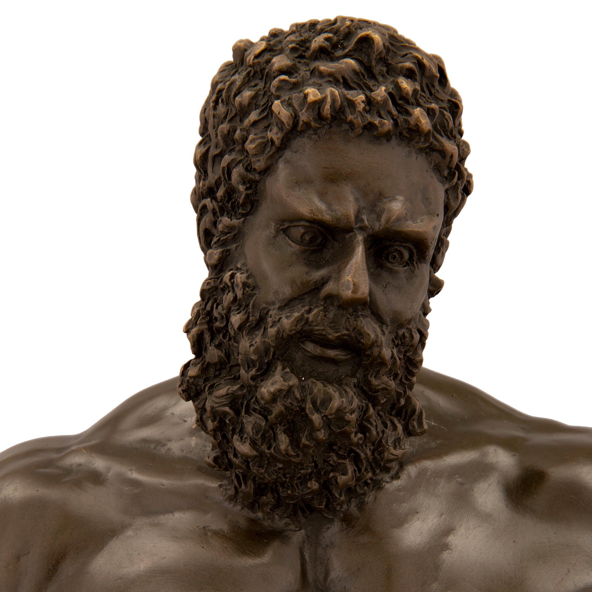 hercules bronze statue
