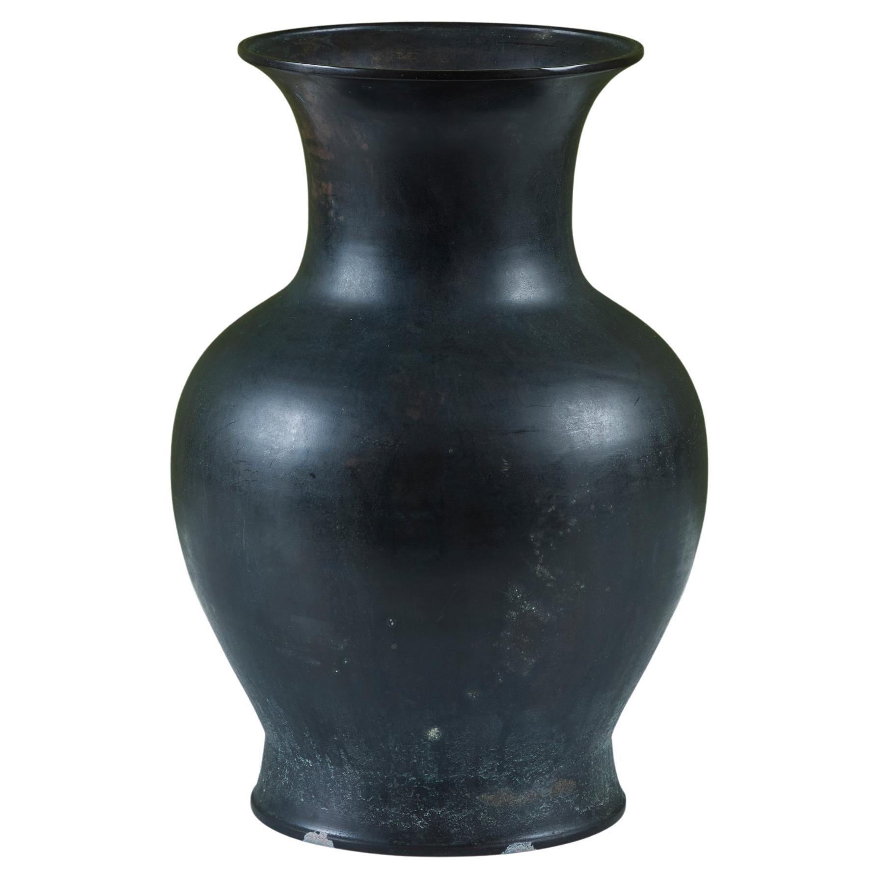Patinated Bronze Tulip Vase