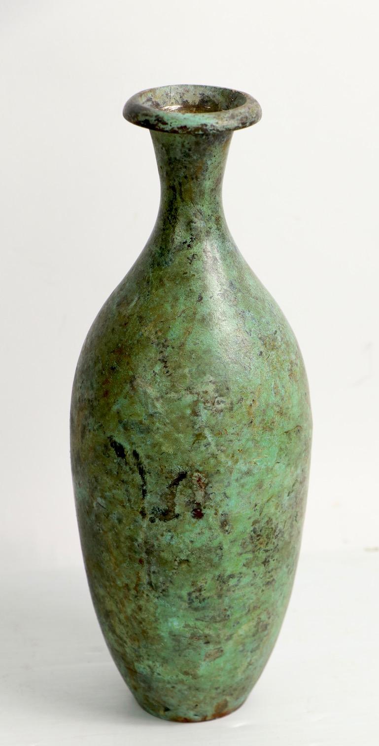 Scandinavian Modern Patinated Bronze Vase Possibly Guldsmedsaktiebolaget