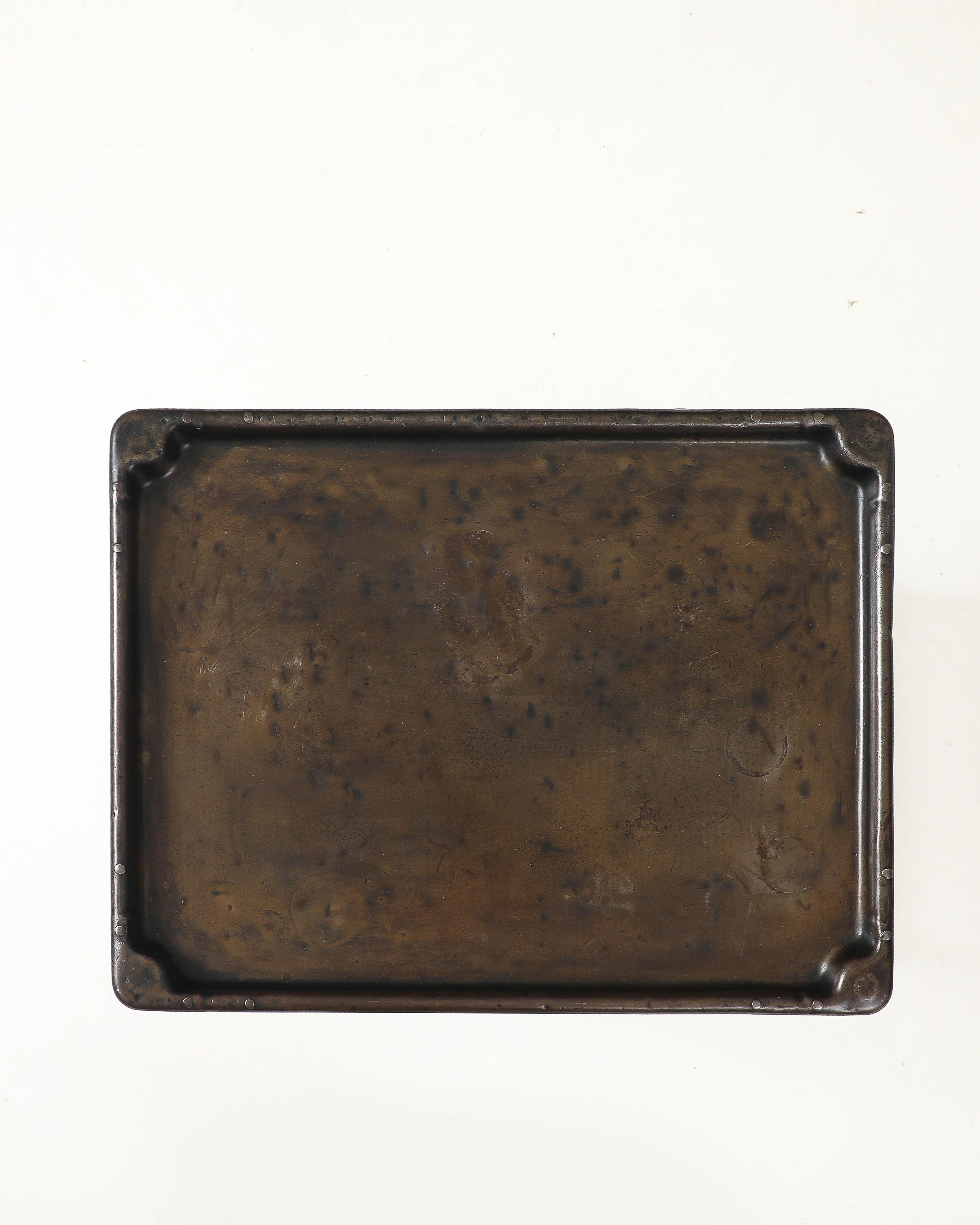 Patinated Cast Iron Side Table, United States, 20th C For Sale 6