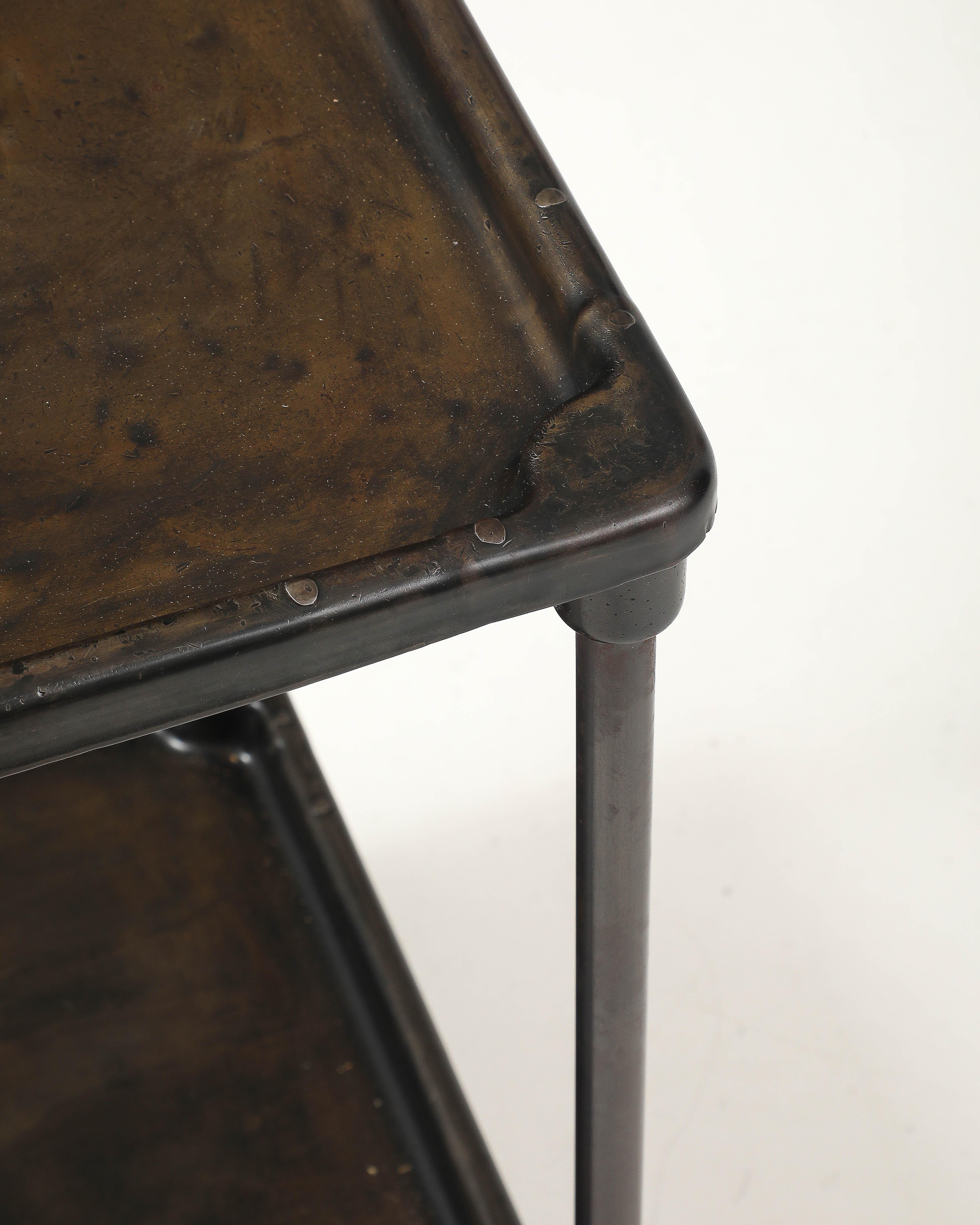 Patinated Cast Iron Side Table, United States, 20th C For Sale 8