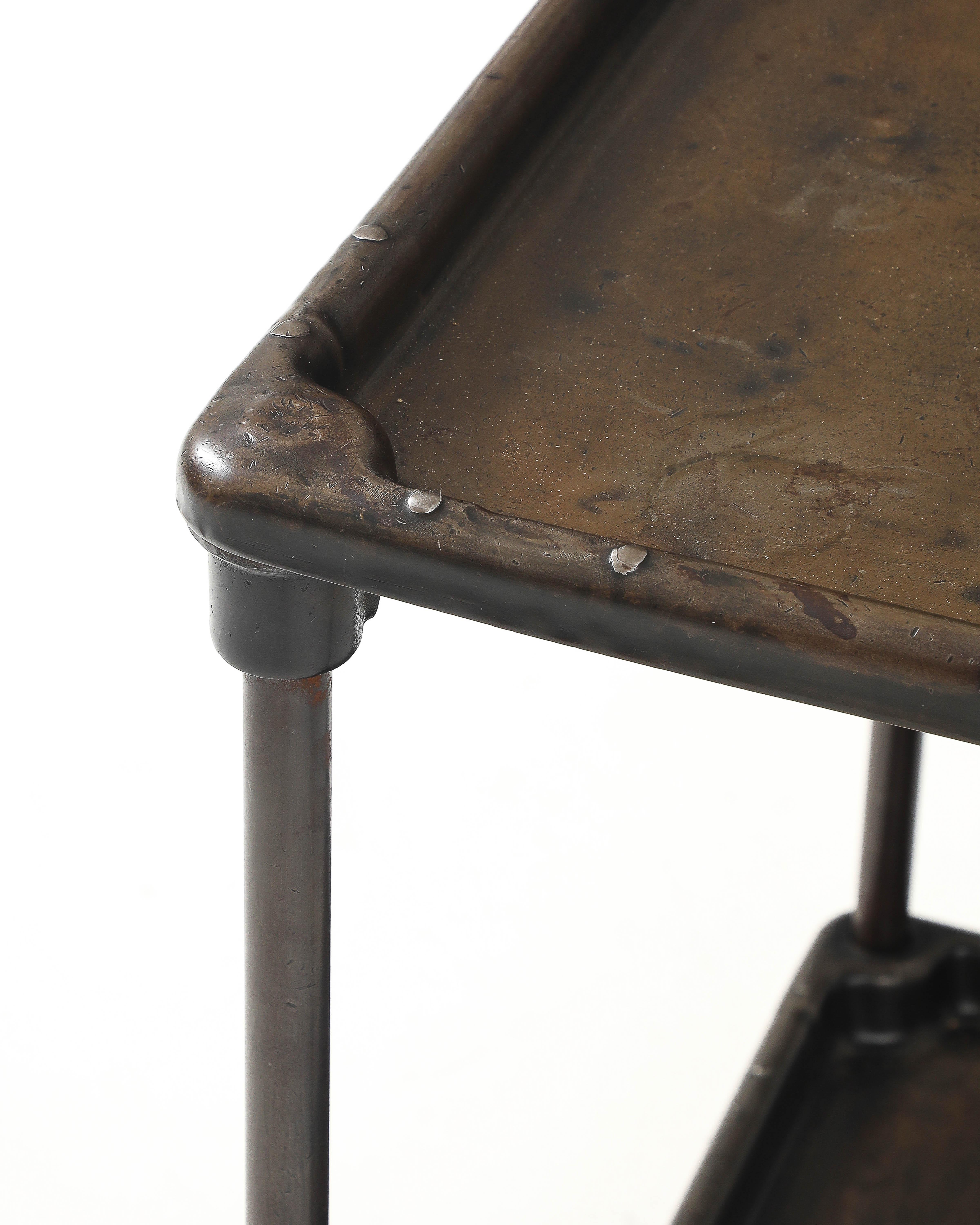 Patinated Cast Iron Side Table, United States, 20th C For Sale 10